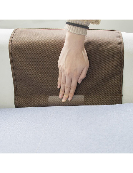 Organizador de Reposabrazos MDSTOP 7 Bolsillos Poliester Café Organizador de Reposabrazos MDSTOP 7 Bolsillos Poliester Café