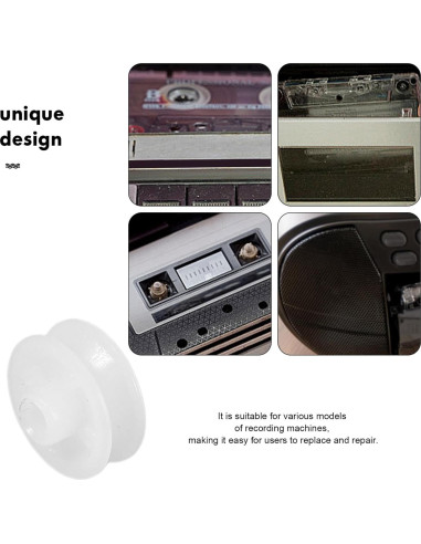 Rueda de Correa VICASKY 10pcs Reemplazo Grabadora Cinta