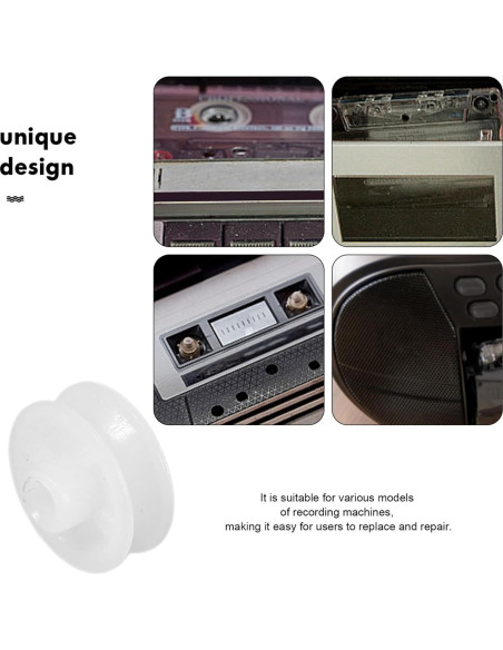Rueda de Correa VICASKY 10pcs Reemplazo Grabadora Cinta
