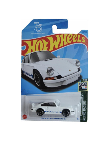 Hot Wheels Porsche 911 Carrera RS 2.7 Escala 1:64 Blanco