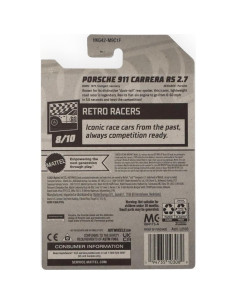 Hot Wheels Porsche 911 Carrera RS 2.7 Escala 1:64 Blanco 2