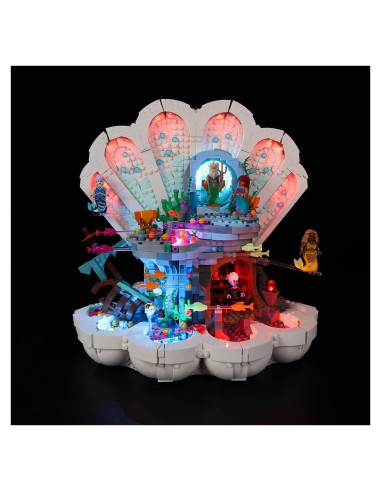 Kit de Luz LED Kyglaring para Lego 43225 Disney La Sirenita