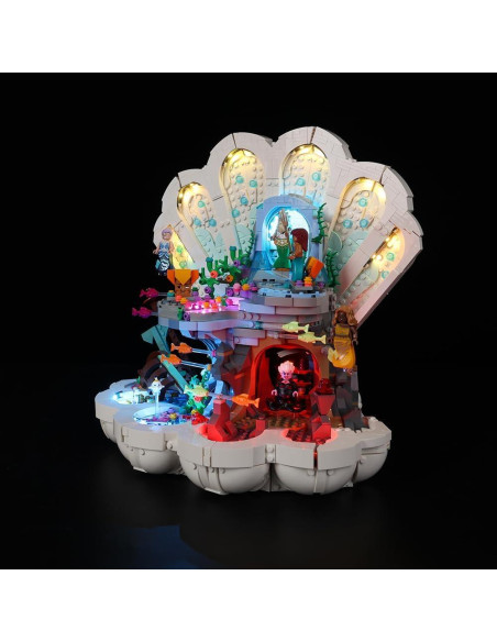 Kit de Luz LED Kyglaring para Lego 43225 Disney La Sirenita