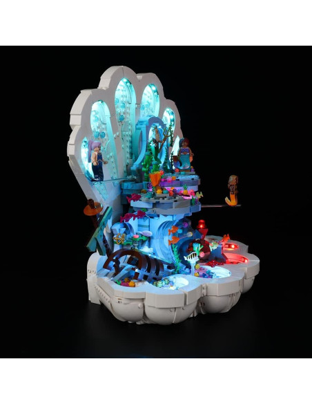 Kit de Luz LED Kyglaring para Lego 43225 Disney La Sirenita