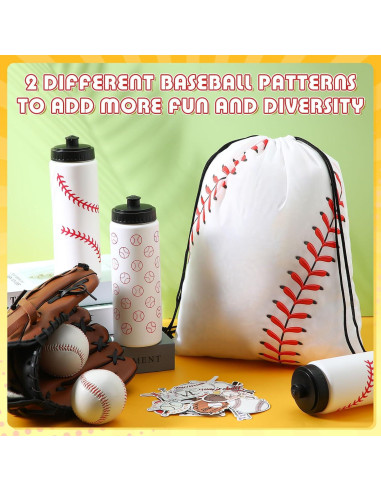 Set 12 Botellas de Agua Funnymoom 591 ml con Mochilas y Stickers