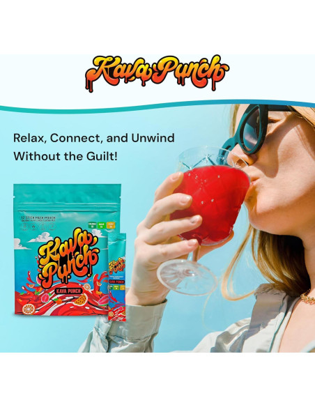 Bebida Relajante Kava Punch - Paquete 12 Bolsitas 68g