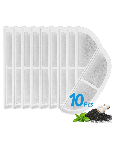 10 Filtros de Reemplazo Vofiiln para Fuente de Agua Mascotas