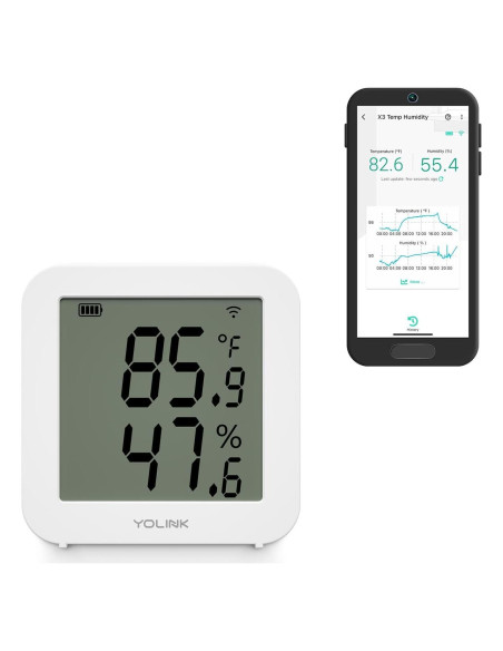 Sensor de Temperatura y Humedad YoLink X3 - Sin Hub, 100g