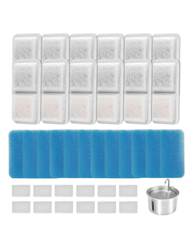 Filtros de Agua para Gatos Bravelk - Paquete de 12 Unidades