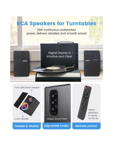 Altavoces de Estantería Alimentados Orroplus 70W Bluetooth 2.0