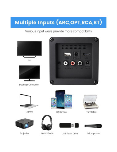 Altavoces de Estantería Alimentados Orroplus 70W Bluetooth 2.0