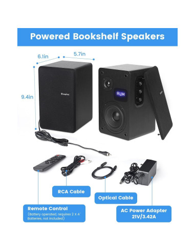 Altavoces de Estantería Alimentados Orroplus 70W Bluetooth 2.0