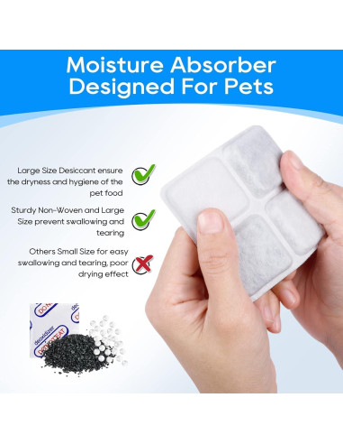 16 Bolsas Deshidratantes para Alimentos Mascotas Petlibro