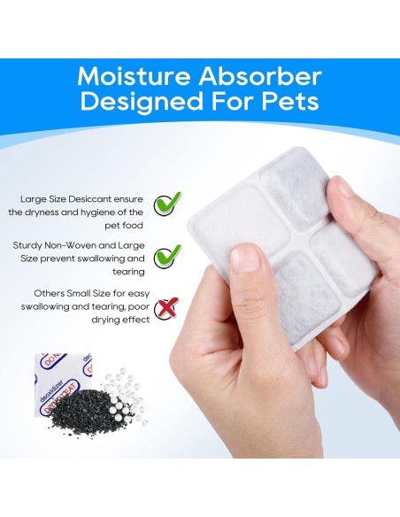 16 Bolsas Deshidratantes para Alimentos Mascotas Petlibro