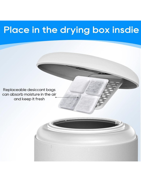 16 Bolsas Deshidratantes para Alimentos Mascotas Petlibro