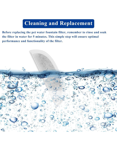 10 Filtros de Reemplazo Vofiiln para Fuente de Agua Mascotas