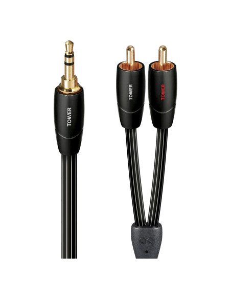 Cable de AudioQuest 3.5mm a RCA 0.6m - Alta Pureza