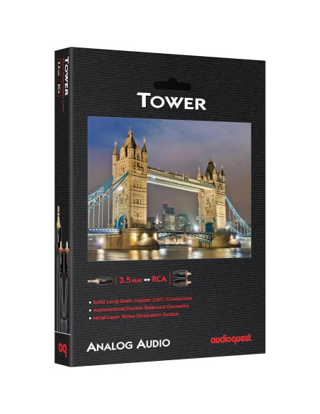 Cable de AudioQuest 3.5mm a RCA 0.6m - Alta Pureza