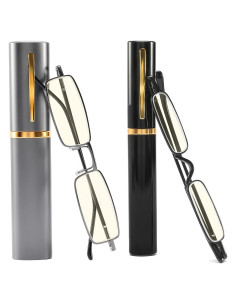 Gafas de Lectura Portátiles TOUK Anti Luz Azul 2 Pares