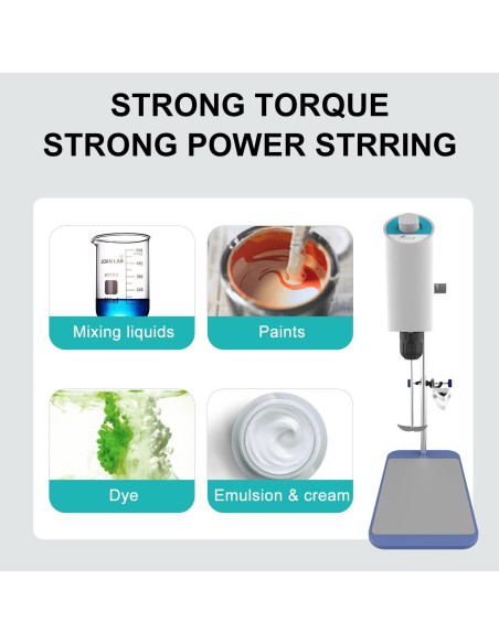 Mezclador de Varilla Eléctrico JOANLAB JLOS-10L 10L 100-2000RPM