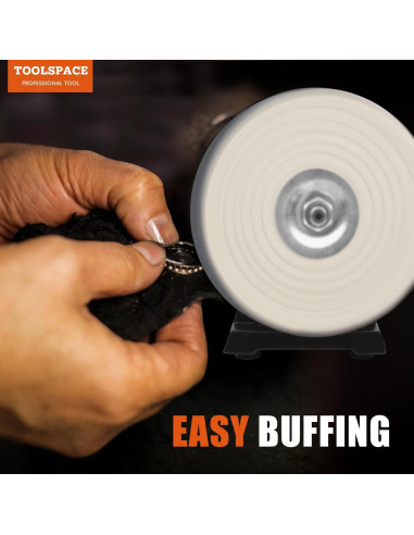 Pulidora de Banco T TOOLSPACE 8" para Metal y Joyería