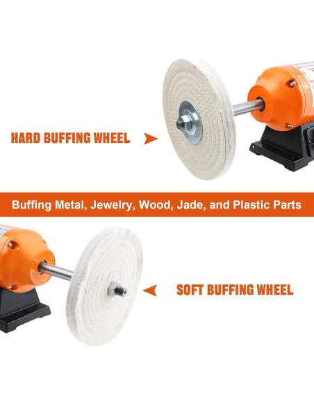 Pulidora de Banco T TOOLSPACE 8" para Metal y Joyería