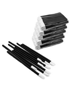 500 Pinceles Desechables para Labios GoWorth - 9 cm Negro