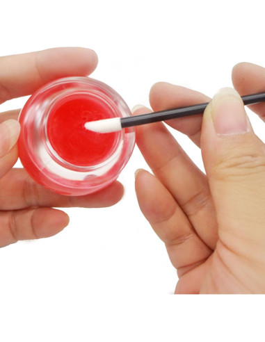 500 Pinceles Desechables para Labios GoWorth - 9 cm Negro