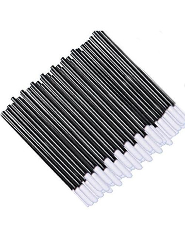 500 Pinceles Desechables para Labios GoWorth - 9 cm Negro