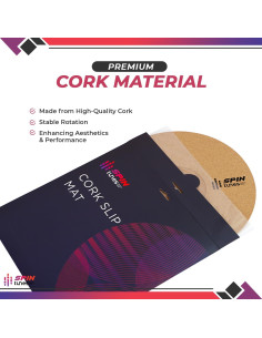 Alfombrilla de Tornamesa de Corcho SpinTunes 30.48 cm Antiestática 2