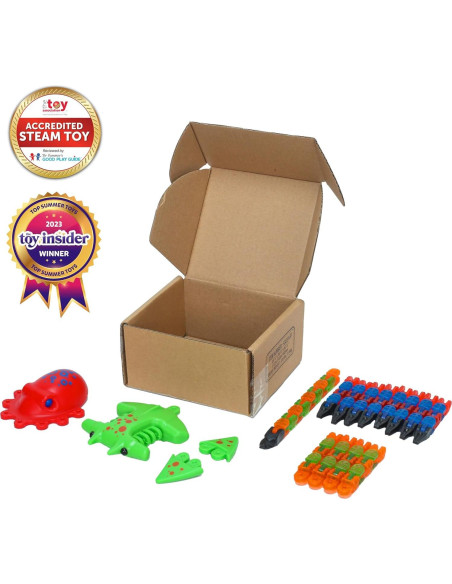 Combo Criaturas Klixx Oceánicas - Manta Raya y Pulpo para Niños