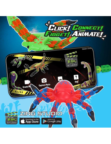 Combo Criaturas Klixx Oceánicas - Manta Raya y Pulpo para Niños