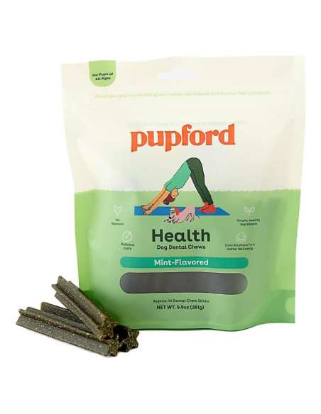 Pupford Dental Chews para Perros 10.16 cm - 14 Unidades
