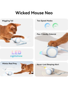 Juguete Interactivo para Gatos Cheerble CWJ03 Azul 2