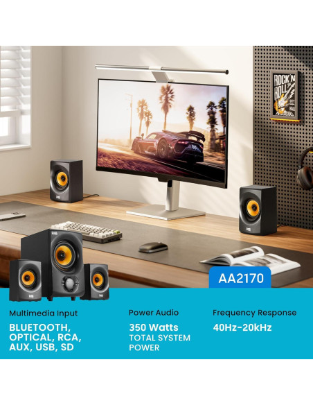 Sistema de Altavoces Bluetooth 2.1 Goldwood AA2170 350W