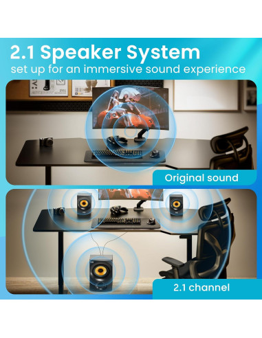 Sistema de Altavoces Bluetooth 2.1 Goldwood AA2170 350W