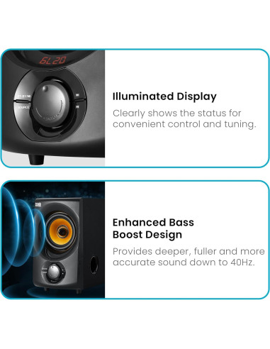 Sistema de Altavoces Bluetooth 2.1 Goldwood AA2170 350W