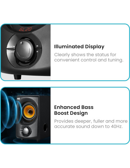 Sistema de Altavoces Bluetooth 2.1 Goldwood AA2170 350W