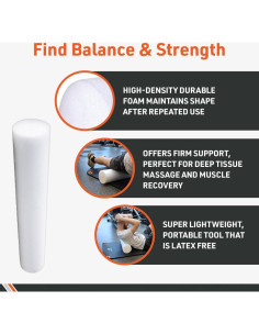 Rodillo de Espuma Body Sport 91.44 cm - Alta Densidad para Rehabilitación 2