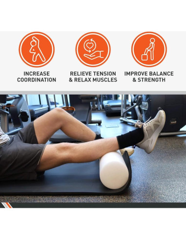 Rodillo de Espuma Body Sport 91.44 cm - Alta Densidad para Rehabilitación