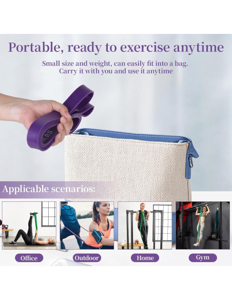 Bandas de Resistencia Kovixsc - Set de 5 Colores para Ejercicio