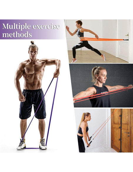 Bandas de Resistencia Kovixsc - Set de 5 Colores para Ejercicio