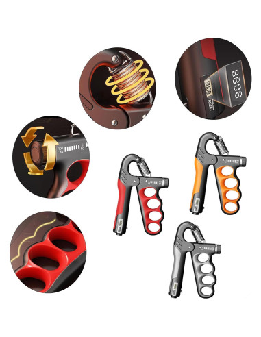 Entrenador de Fuerza de Agarre Ajustable Genérico 5-100KG