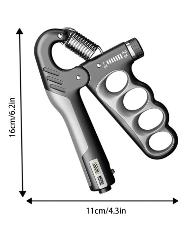 Entrenador de Fuerza de Agarre Ajustable Genérico 5-100KG