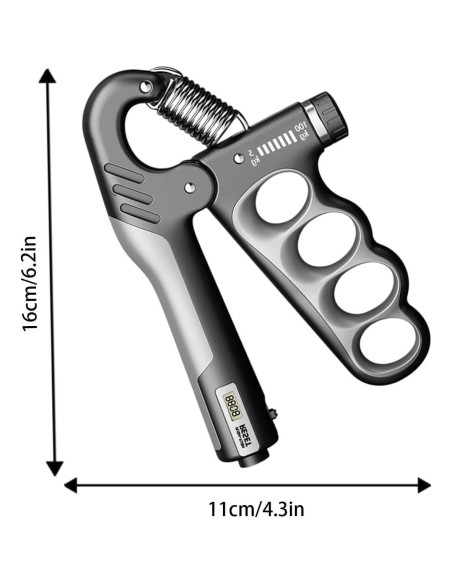 Entrenador de Fuerza de Agarre Ajustable Genérico 5-100KG