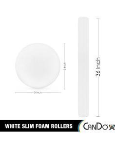 Rodillo de Espuma CanDo Slim 3" x 91.44 cm para Ejercicio 2