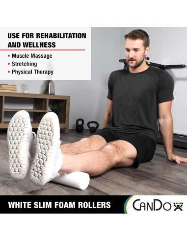 Rodillo de Espuma CanDo Slim 3" x 91.44 cm para Ejercicio
