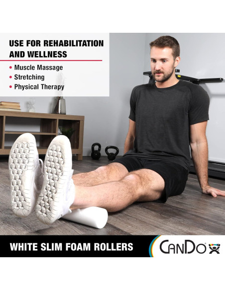 Rodillo de Espuma CanDo Slim 3" x 91.44 cm para Ejercicio