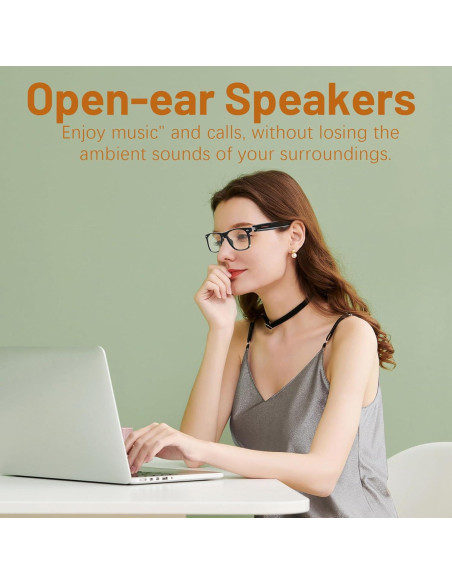 Gafas Inteligentes Bluetooth QJF-E13 C Anti Luz Azul Unisex