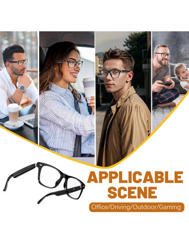 Gafas Inteligentes Bluetooth QJF-E13 C Anti Luz Azul Unisex